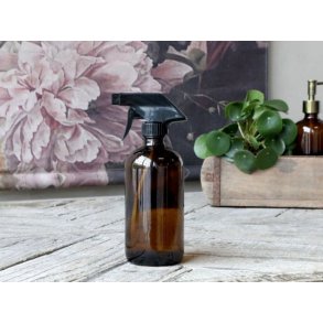 Flaske m. forstver 480 ml. apoteker farvet brun